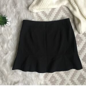 Theory Black Wool Mini Skirt Black Size 4
